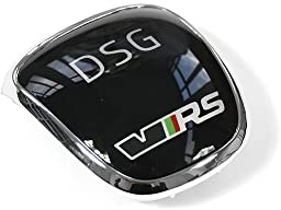 Skoda 5E0713146E Plakette VRS Schaltknauf Automatik Blende RS Clip chrom/schwarz
