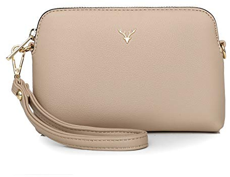 ZMDB Bolso Bandolera Pequeño para Mujeres, Bolso de Hombro de Cuero PU con Correa para el Hombro y la Muñeca, Bolso de Mano Bolso de Embrague Noche para Niñas Señoras
