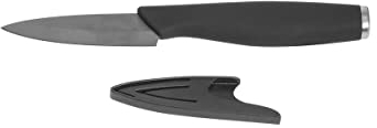 Secret de gourmet - Couteau Office en céramique lame noire 7.5 cm