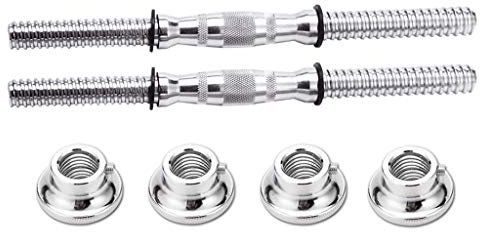PIAOLING EIN Paar Kurzhantelstange mit Gewinde Plating Hantel Griffe Stellgriffe for 2.5-3.0cm Hantel Plates (Größe : 40cm)