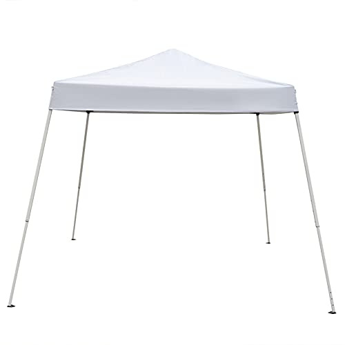 Pop Up Canopy Tent Collapsible Sun Shade Outdoor Tent for Party with Wheeled Bag w/Waterproof Tent Top Commercial Instant Shelter Foldable 7.9Ft x7.9Ft,White