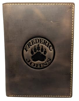 Frédéric Johns - Große Leder Brieftasche - Extra 24 Kartenfächer - Portemonnaies - Geldbeutel - Echt Leder - Ausweishülle -