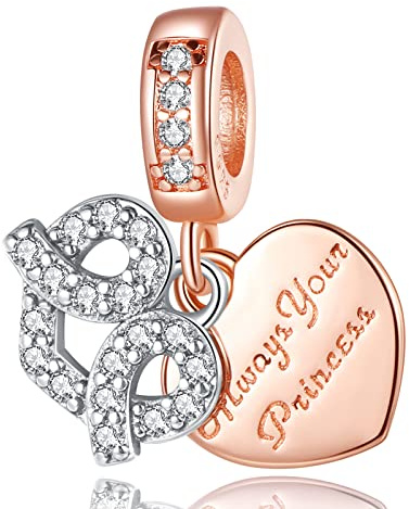 Annmors 925 Sterlingsilber Anhänger Bead Charms für Armband und Kette, für Pandora