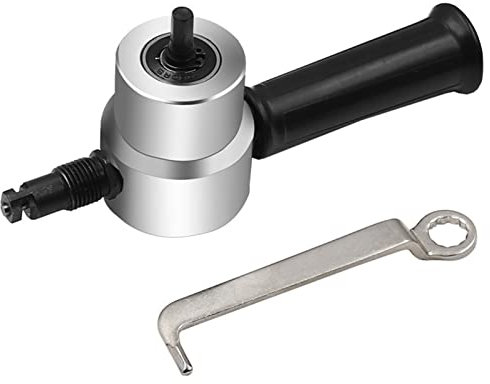 Tijeras para el cuidado del ganado Cortador de chapa de Metal, herramienta de corte de mordedor de hierro de doble cabeza, accesorio de taladro eléctrico, placa de modificación, punzón, tijeras ajusta