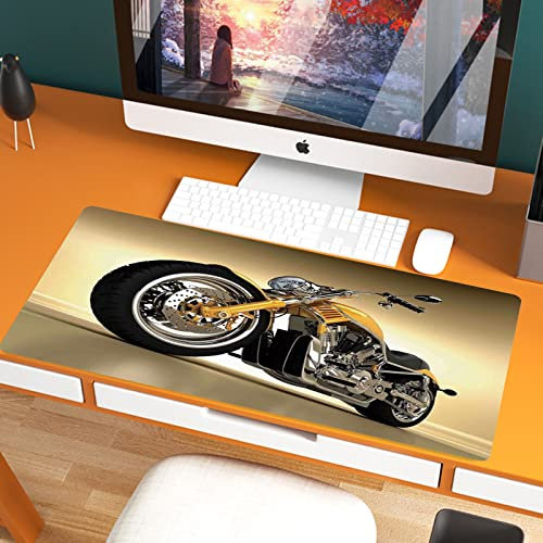 Tapis de Souris Gaming XXL 800x400mm,Moto, fer personnalisé esthétique hobby moto futuriste moderne m,Tapis de Table Surdimensionné Extra Grand XXL, Pour précision et rapidité - pour Souris et Clavier