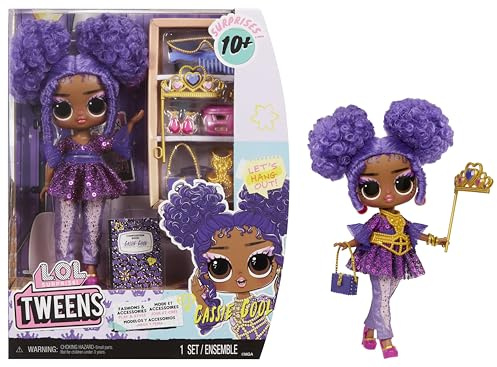 L.O.L. Surprise! Tweens - Muñeca de Moda Cassie Cool - con Más de 10 sorpresas y Fabulosos Accesorios - para Niños +4 Años