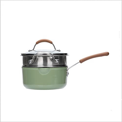 Kochen von Maifan-Stein-Milchtopf, Braten und Kochen eines kleinen Milchtopfs, Kochtopf, Instant-Nudeltopf, Suppentopf, Wok-Bratpfanne, Bratpfanne mit Deckel, Edelstahl-Dampfgarer, 20 cm Bratpfanne