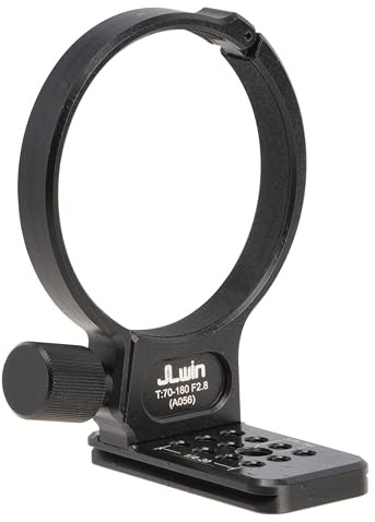 FocusFoto Metal Tripod Collar Mount Ring 80mm for Tamron 70-180mm F/2.8 Di III VXD (A056) Lens, Bottom with 1/4 & 3/8 Thread Screw Mount Dovetail Quick-Release Plate for Acra-Swiss Type Tripod