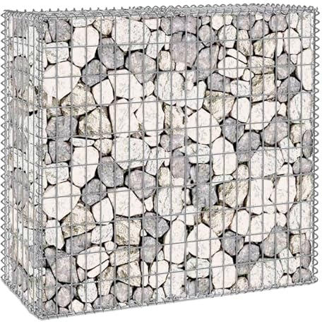 IDMarket - Lot de 2 gabions pour pierre 100 x 30 x 80 cm