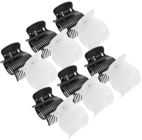 Beaupretty 12piezas Rizador De Pelo Pinzas De Plástico Para Rodillos Calientes Clips De Repuesto Para Secciones De Cabello Herramienta De Peluquería Para Niñas y Mujeres