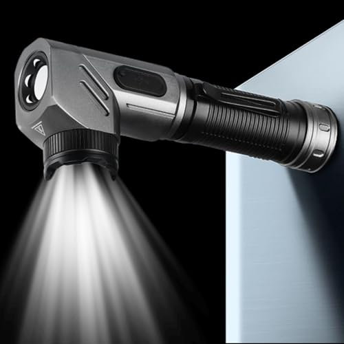 Moxeupon Linterna Magnética - Linterna Magnética Giratoria | Luz De Trabajo Ajustable 90° Portátil Para Exteriores Caza Camping Viajes Hogar Mecánico Garaje Senderismo Noche