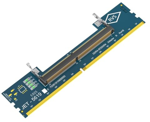 YRREATY Adattatore da Laptop DDR4 RAM A Desktop DDR4, Tester di Memoria SO DIMM 4 A Convertitore DDR4