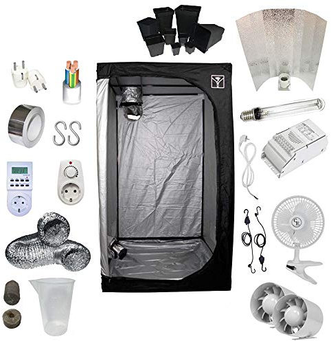 Kit Coltivazione Indoor 600W HPS Cooltube - Grow Box 120x120x200 - Alimentatore ETI 1