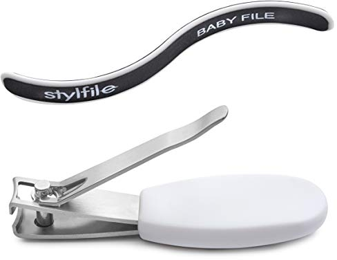 STYLFILE™ - Nagelfeile Baby und Nagelclipper Baby im Set | Maniküre Pflegeset Baby | Nagelschere Baby | Sicherer Nagel Klipser | Baby Zubehör |