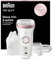 Braun Silk-épil 9 Epilator, With Shaver & Trimmer Head, Shave, Trim & Epilate For Long-Lasting Smooth Skin, Provides Smooth Skin For Weeks, 100% Waterproof, 2 Pin Bathroom Plug, 9-720, White/Pink