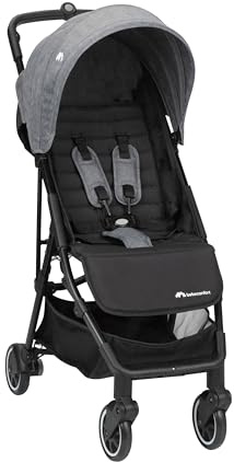 Bebeconfort Buggy Teeny 3D, Ultrakompakt zusammenklappbarer Kinderwagen inkl. passender Tragetasche, ideal für die Reise oder die Stadt, nutzbar ab ca. 6 Monate bis ca. 4 Jahre, Black Chic (schwarz)