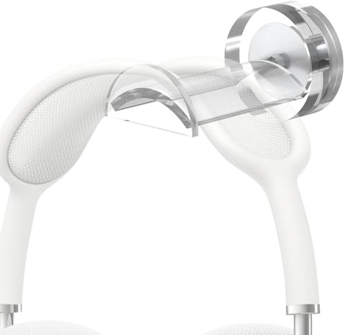 Geekria Acryl Magnetischer Headset-Halter, Gaming-Headphone-Halter für Over-Ear/On-Ear, Magnet-Headset-Ständer zur Montage am PC-Gehäuse & Metalloberflächen (Transparent)