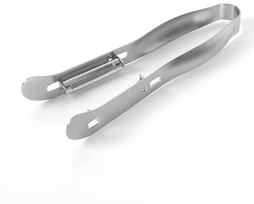 Éplucheur Double Tête en Acier Inoxydable - Éplucheur Multifonction pour Légumes Longs comme Concombre, Courgette, Carotte et Asperge - Lame Tranchante avec Poignée Ergonomique