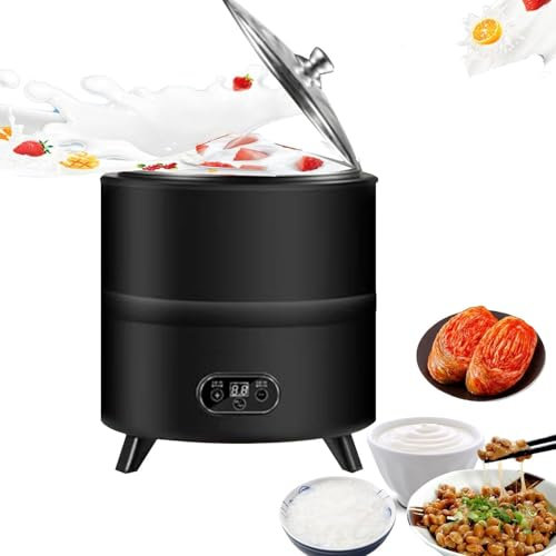 Máquina para hacer yogur grande, máquina de fermentación automática, máquina de fermentación de yogur con control de tiempo y temperatura, fermentador eléctrico para máquina de vino de arroz para 12L