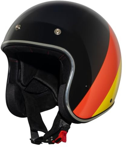 VINZ Jama Jethelm | Roller Helm / Mopedhelm Herren und Damen | in Gr. XS-XXL | ECE 22.06 Zertifiziert | Erhältlich Germany