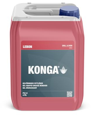 Konga Stove Limpiador de alto rendimiento para hornos y cocinas, limpiador industrial, para los trabajos de limpieza más difíciles de utensilios de cocina, elimina la suciedad, las costras y las