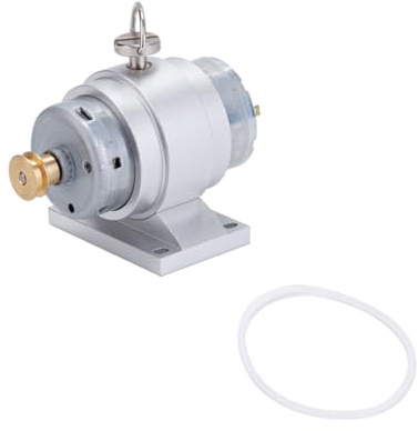 Bricksdiytoy 12V Mini Dynamo Generator - 71x48x63mm Compact Size, 2mm Shaft, Produces 12V 1A When Steam Powered, Doubles as 12V DC Motor - Perfect for Model Steam Engines