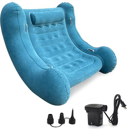 Inflatable Rocking Chair – Ergonomic Lounge Seat with Handles
