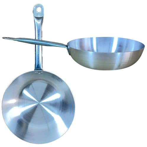 Relax World Padella Professionale Made in Italy, Saltapasta in Alluminio da 3 mm, Manico in Acciaio, Altezza 8 cm Diametro 28 cm (28 cm)
