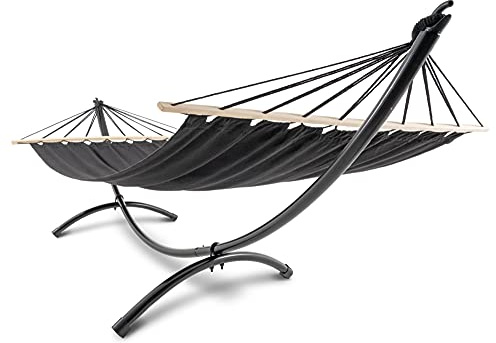 di volio Boho Hängematte 200x100 cm Baumwollmischung Outdoor Indoor Rimini | 120 kg belastbar, Tragetasche, handgeflochten, klappbar, atmungsaktiv, langlebig, Garten, Balkon, Terrasse, Camping