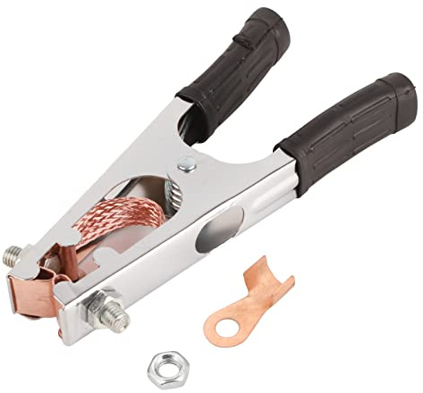 Oumefar Pinza per Saldatura Rame 500A Pinza per Saldatura Pinza per Saldatura a Terra Pratica Pinza per Saldatura zincata per saldatrici manuali(American)