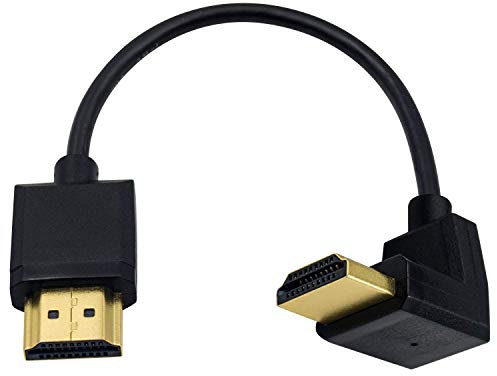 Duttek 4K HDMI Kabel, HDMI zu HDMI Kabel, extrem dünn, HDMI Stecker auf Stecker, Verlängerungskabel für 3D und 4K Ultra HD TV Stick HDMI 2.0 Kabel, 0,15 m