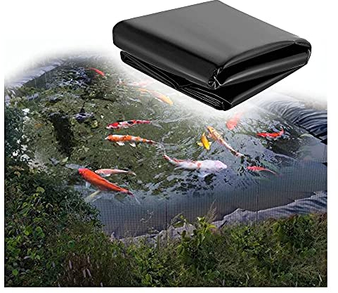 GEREP Langlebige Teichfolien Fischteichfolien, Gartenpoolmembran Wasserdichte für Reservoir River Slope Waterfalls/Thickness: 0.2mm / 5×10m