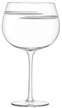 LSA International Verso Verre Ballon à Cocktail 710ml Transparent/Taillé x 2