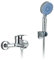 fyheast Badewannenarmatur mit Handbrause Badewannen Amaturen Set mit 5 Funktionen Messing Duscharmatur Wasserhahn Badewanne Set mit Duschbrause und 1.5m Schlauch für Badewanne und Bad Chrom