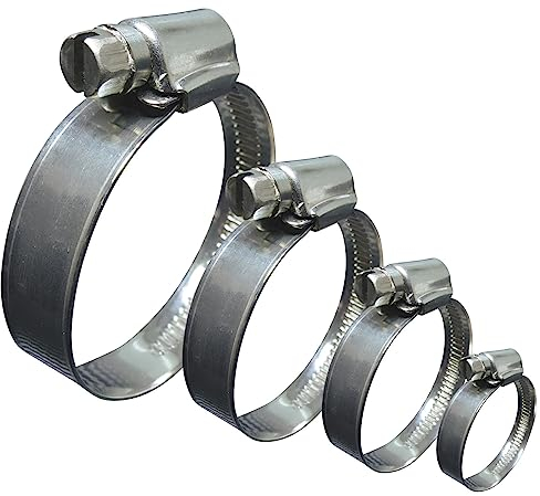 10 Stück Edelstahlschelle Schlauchschelle Ø 70-90mm | Edelstahl W4 V2A 1.4301 rostfrei | Grosse Auswahl 12-260mm 1/10/20/50/100er Stück Packs | T-Bolt clamp Schlauchklemme | Premium