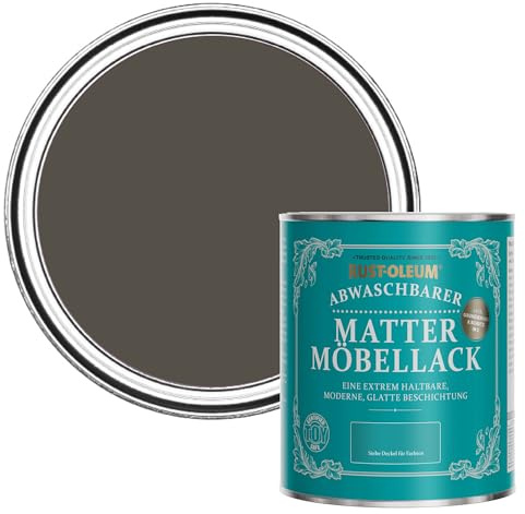 Rust-Oleum Peinture Brune Mate & Lessivable pour Meubles, Finition Mate - Brun Terre 750ml