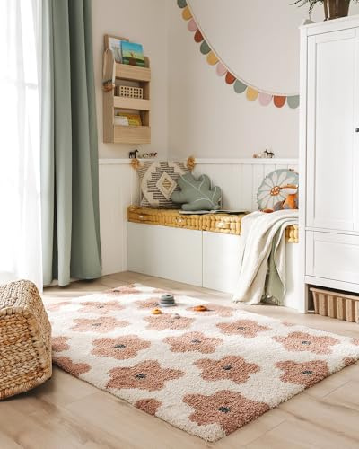 benuta Lytte Kinderteppich Gobi - Rosa 160x230 cm - Kunstfaser - Rechteckig & im Style: Kindermotive, Scandi Living - Pflegeleicht für Kinderzimmer, Wohnzimmer, Schlafzimmer