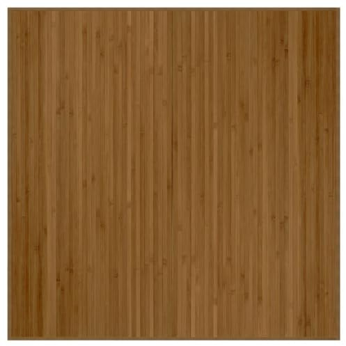 Tappeto Quadrato Marrone 100x100 cm in Bamb?