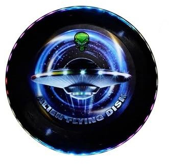 IEEILULU LED Frisbee, Frisbee mit Licht, Leuchtende Frisbee mit 12 Lichteffekte, Wiederverwendbar, LED Frisbee Disc Spaßsport für Kinder Erwachsene Rasenstrand im Freien
