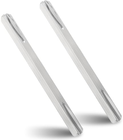 Beatific Pack of 2 Door Handle Spindle Rod, Square Pin 8 mm x 120 mm, Galvanised Steel Replacement Square Pin, Door Fitting, Square Pin, Fixing Pin, Door Handle, Steel Spindle Bar, Solid Steel