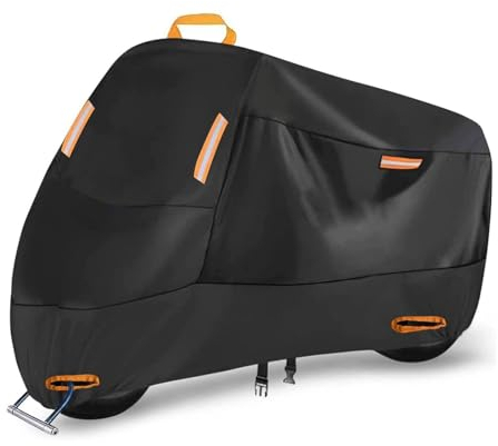 DECAIK Motorradabdeckung für BMW Motorrad R 18 Roctane R 18 Classic, Motorrad Abdeckplane Outdoor Anti-UV Wasserdicht Staubdicht, Motorradplane Schutzhülle mit 4 Reflektionsstreifen