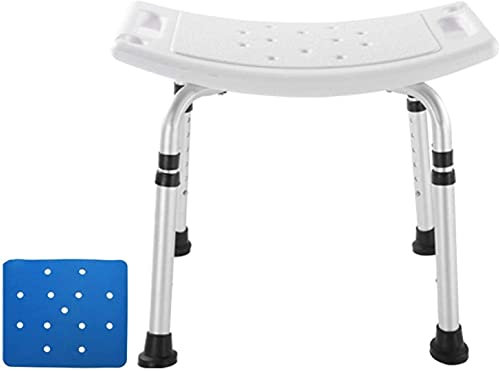 MRKU Chaise de Douche Sièges de Douche Élévateurs de Baignoire Tabouret de Douche antidérapant et sûr avec accoudoirs Hauteur réglable pour Personnes âgées handicapées Douche assistée