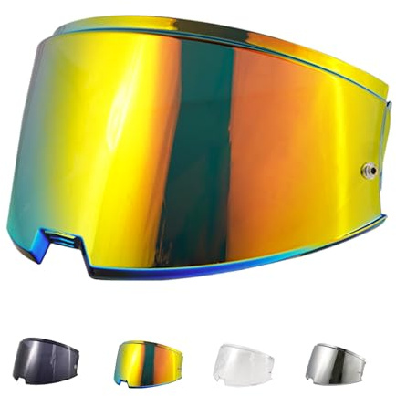 JQF Gear Visière de Casque Moto pour FF906 Advant Flip Up Helmet | Visière de Casque de Protection Contre Le Vent Moto,Remplacement de Visière Accessoires pour Le Casque