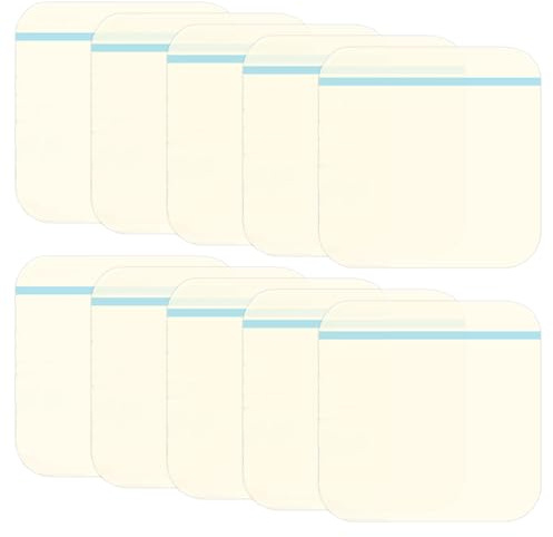 10 Stück Hydrokolloid Pflaster 10x10cm Hydrogel Geeignet Zur Pflege von Leicht Nässenden Wunden Blasen Akne und Oberflächlichen Wunden(Transparente Farbe)