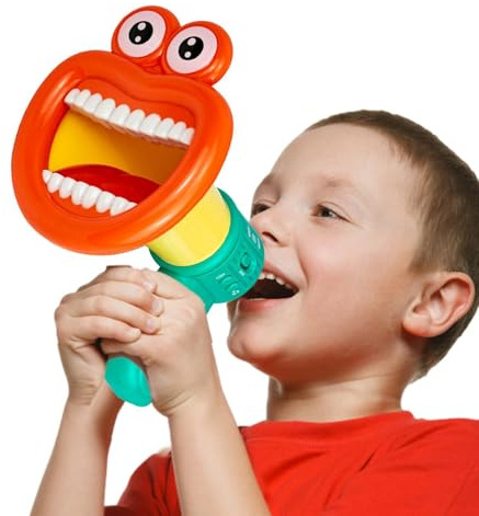 Generisch Multi-Voice-Changer-Spielzeug - Lustiges Stimmveränderndes Spielzeug für Kinder - Buntes Sprachwechsler-Megaphon-Rollen-Cosplay-Spielzeug, Party-Streich-Spielzeug, Sprachwechsler für Kinder