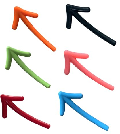 Kühlschrankmagnete mit Pfeilen, bunt, 6 x dekorative Form mit starker Haftfunktion, kreativer Kühlschrankmagnet für Heimdekoration, Tafel oder Nachrichten-Di