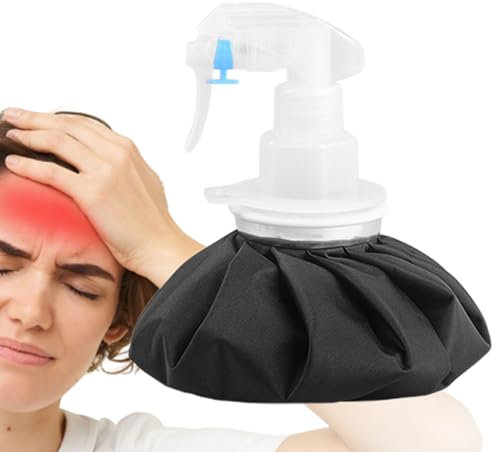 manhegari Sacchetto per compresse refrigerante, sacchetto per acqua calda in caso di disagio, cuscinetto refrigerante a prova di perdite, multifunzionale, adatto al congelamento di ginocchia