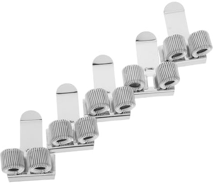 WEKAMOS 5 St Metal Pen Holder Clips: Steel Retainer Clips For Journals Urklipp - Heavy Duty Pen Clamp Attachment With Justerbara Fjäderöglor