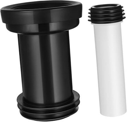 DIYEAH Tubo Di Scarico Allungato Per Wc, Collegamento Wc Effetto Sigillante Anti-perdite, Tubo Di Scarico Ad Acqua Facile Da Installare, Per Forniture Toilette Domestica, Set Da 2 Pezzi