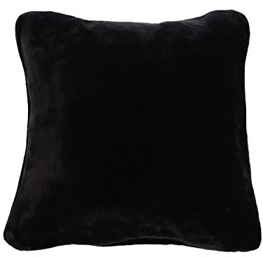 Gözze - Premium Cashmere-Feeling Kissenbezüge, 500 g/m², 50 x 50 cm - Schwarz